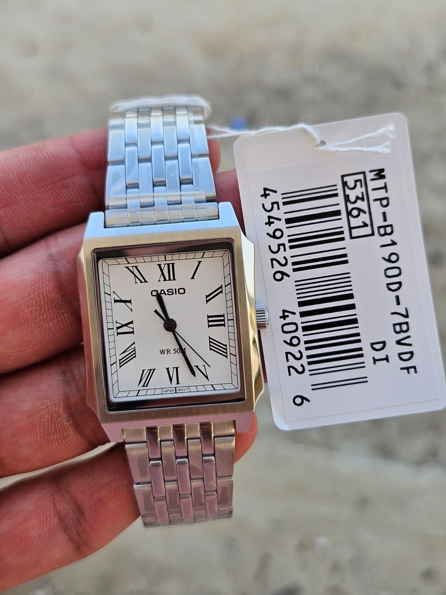 Casio MTP-B190D-7BVDF Men's Watch Square Case Roman Dial WR50M