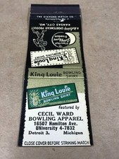 Vintage King Louie Bowling Shirt - Matchcover, Matchbook
