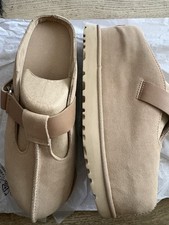 Ugg W Golden Star  HI CLOG Platform Shoe Tan New