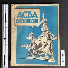 1975 ACBA SKETCHBOOK-  (Steranko, Wrightson, Kaluta, Neal Adams, Wally Wood etc)