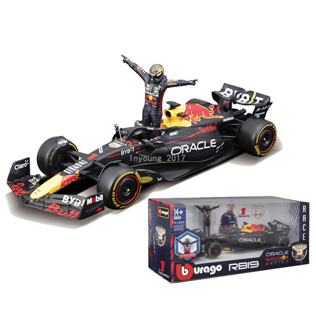 1:24 Red Bull F1 RB19 2023 #1 Max Verstappen with Driver