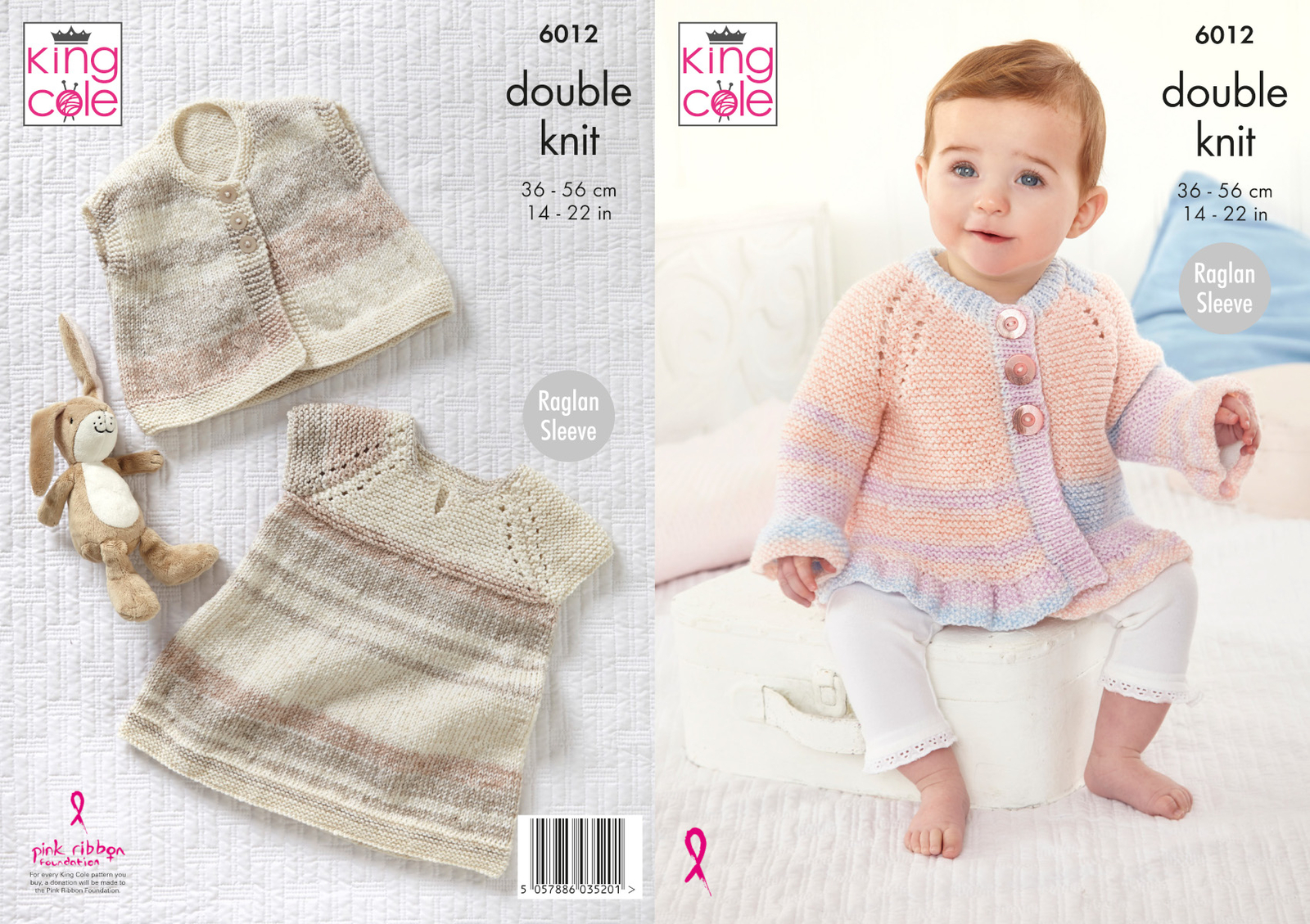 Cardigan, Dress and Gilet in King Cole Baby Pure DK (6012) - Image 5