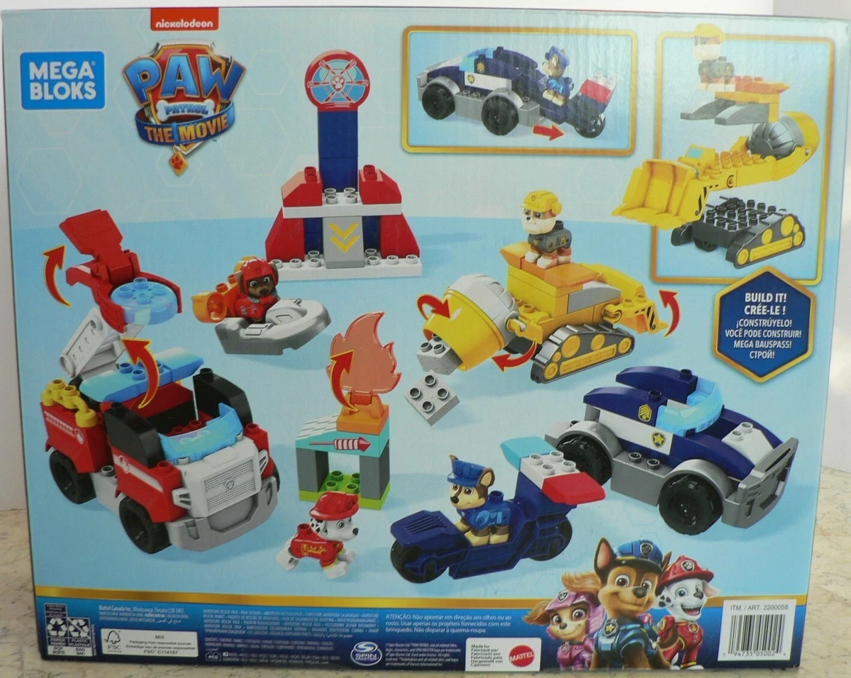 Paw patrol cheap mega bloks truck