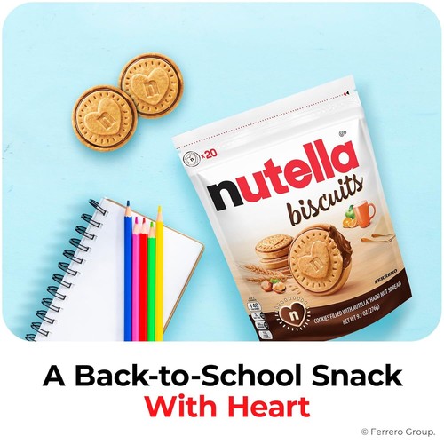 Biscotti alla Nutella Biscotti ripieni di Nutella Spalmabile di Nocciole, 9,7 OZ FRESCHI - Foto 2 di 8
