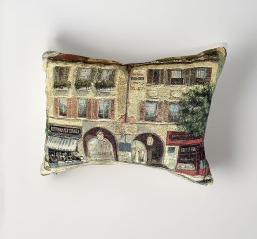 Hines of Oxford Hotel De Lorraine Luxury Tapestry Pillow British Velvet Backing