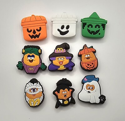 Halloween mcdonalds clog charms Happy Meal Buckets Halloween Nuggets