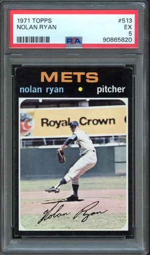 BB - 1971 - Topps - #513 - Nolan Ryan - PSA 5 - EX