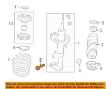GM OEM 08-20 Astra Front Suspension Struts Components-Strut Bolt 24430521