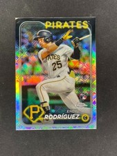 2024 Topps Chrome Logofractor Endy Rodriguez Rookie #295 Pirates