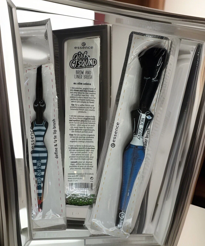 3x essence GIRL SQUAD Pinsel 01 BROW & LINER + Cream + DEFINE & FADE LIP brush - Bild 3 von 4