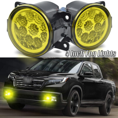 For Hodan Ridgeline 2017-2020 Pair LED Clear Bumper Fog Lights Lamps Replacement