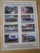 THE CHELSEA WORKSHOP ROLLS-ROYCE BENTLEY CARS STOCK LIST ADVERT A4 SIZE FILE 14