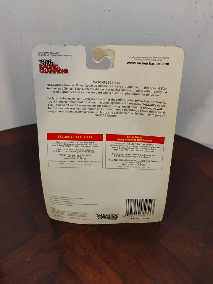 James Hylton Escala 1-64 Diecast NASCAR Leyendas Serie Conmemorativa  Foto 3 de 4