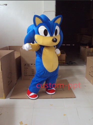 Gli adulti Sonic Mascotte Costume Vestiti cartoni animati gioco Halloween  Party Dress carattere | eBay