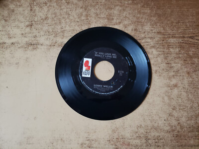 1960s MINT-EXC Lenny Welch   If You Love Me, Really Love Me 778 45