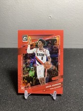 2021-22 Panini Chronicles Red #613 Keon Johnson Donruss Optic Traded /149