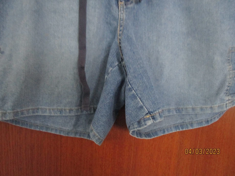 Pantalones Cortos Denim Avenue Blues Talla 20 Algodón Poliéster Cintura 40 Entrepierna 5.5 Lado17 Foto 3 de 4