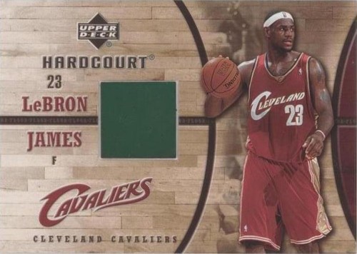 2006-07 Upper Deck Hardcourt LeBRON JAMES Game Used Floor Card