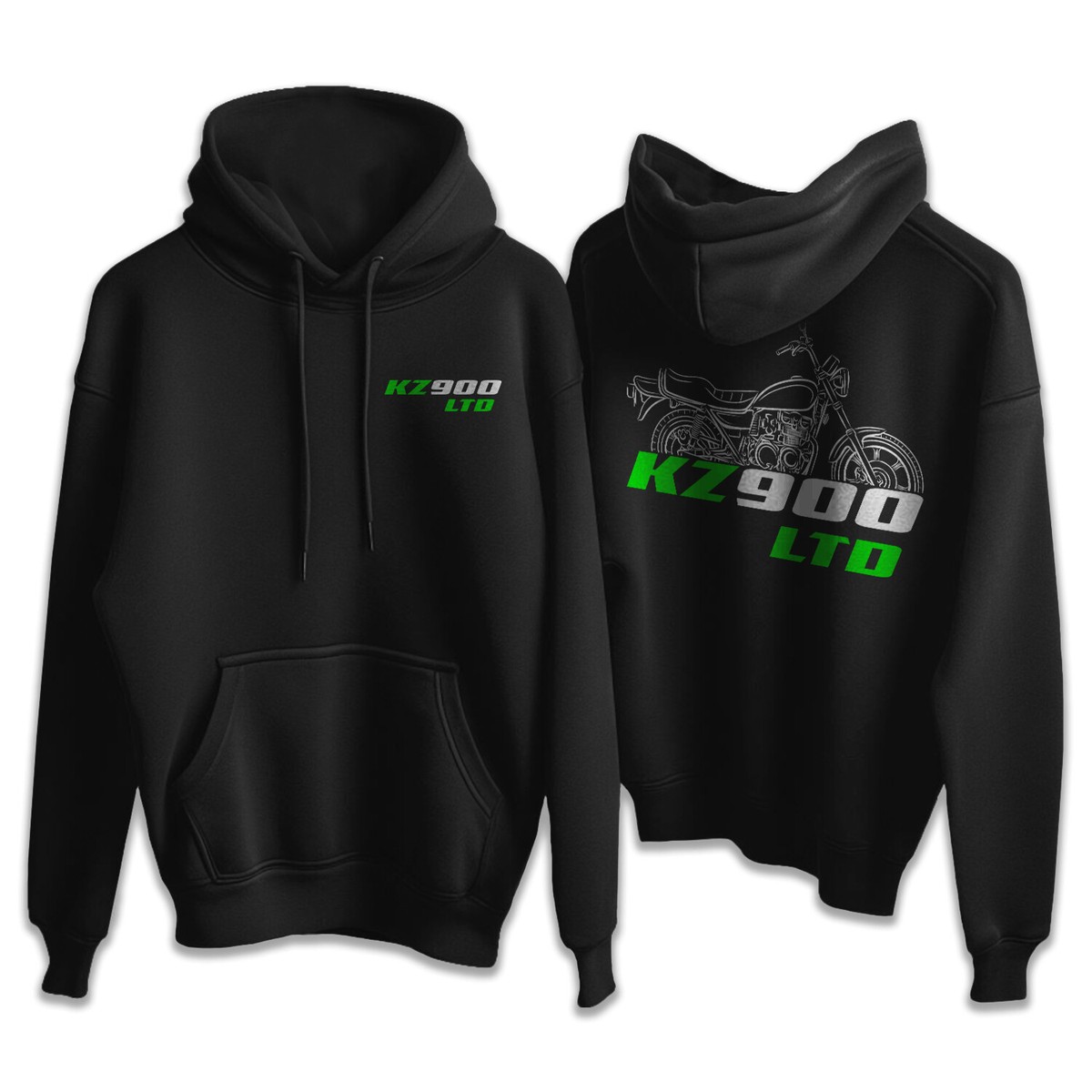 Kawasaki Z900 & KZ900 1976-1977 - Motorcycle Hoodie Pullover for