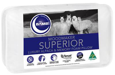 Bambi Moodmaker Superior Alpaca Memory Foam High Profile Pillow