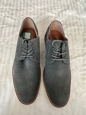 Brand New Florsheim Union Plain Toe Oxfords 15125-020 Mens Gray Suede 8 D |  eBay