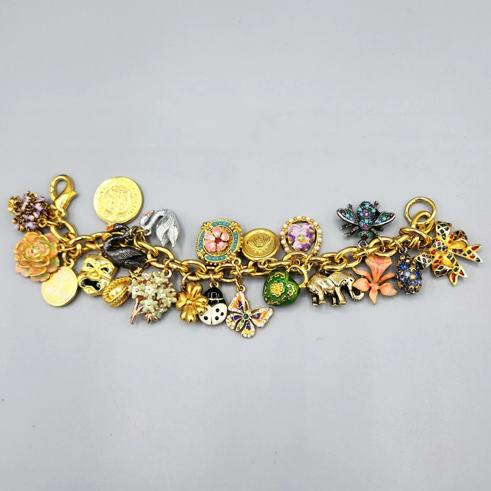 Joan Rivers Signed Numbered Limited Edition 20th Anniversary Charm Bracelet 8" - Image 2 of 4