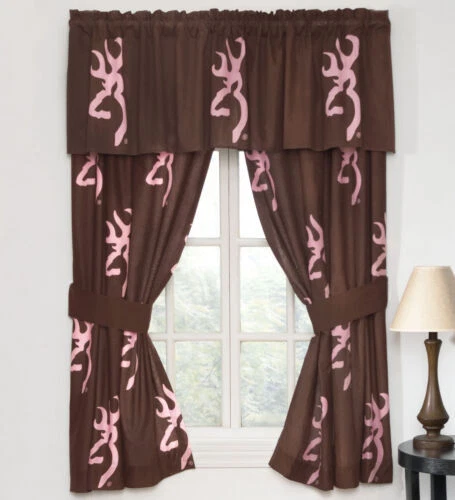 Cortinas de Ventana Marrón Browning