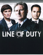 MCCLURE DUNBAR signed Autogramm 20x25cm LINE OF DUTY in Person autograph COA