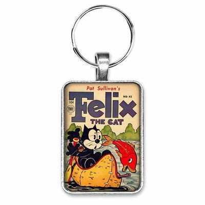Felix The Cat #42 Cover Key Ring or Necklace Classic Cartoon Vintage Comic Book