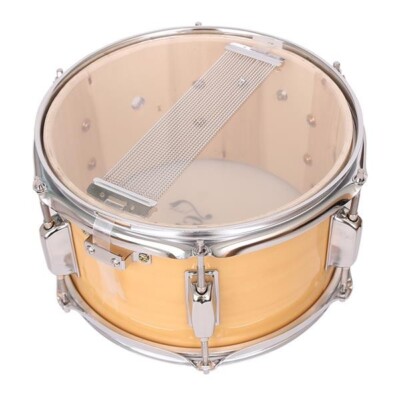 Glarry 10 x 6'' Snare Drum Poplar Wood Drum Percussion Set Wood Color