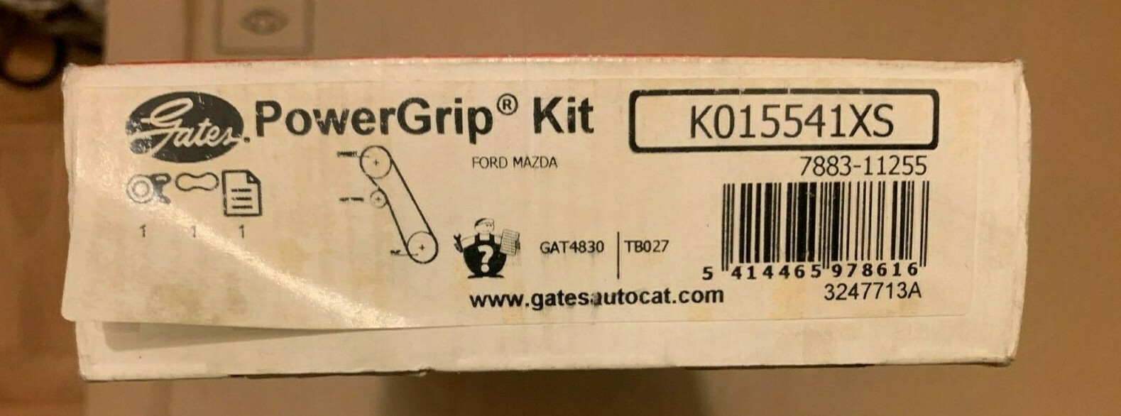 Kit Gates K015541XS contre l'usure de distribution Ford Focus et Mazda 1.8