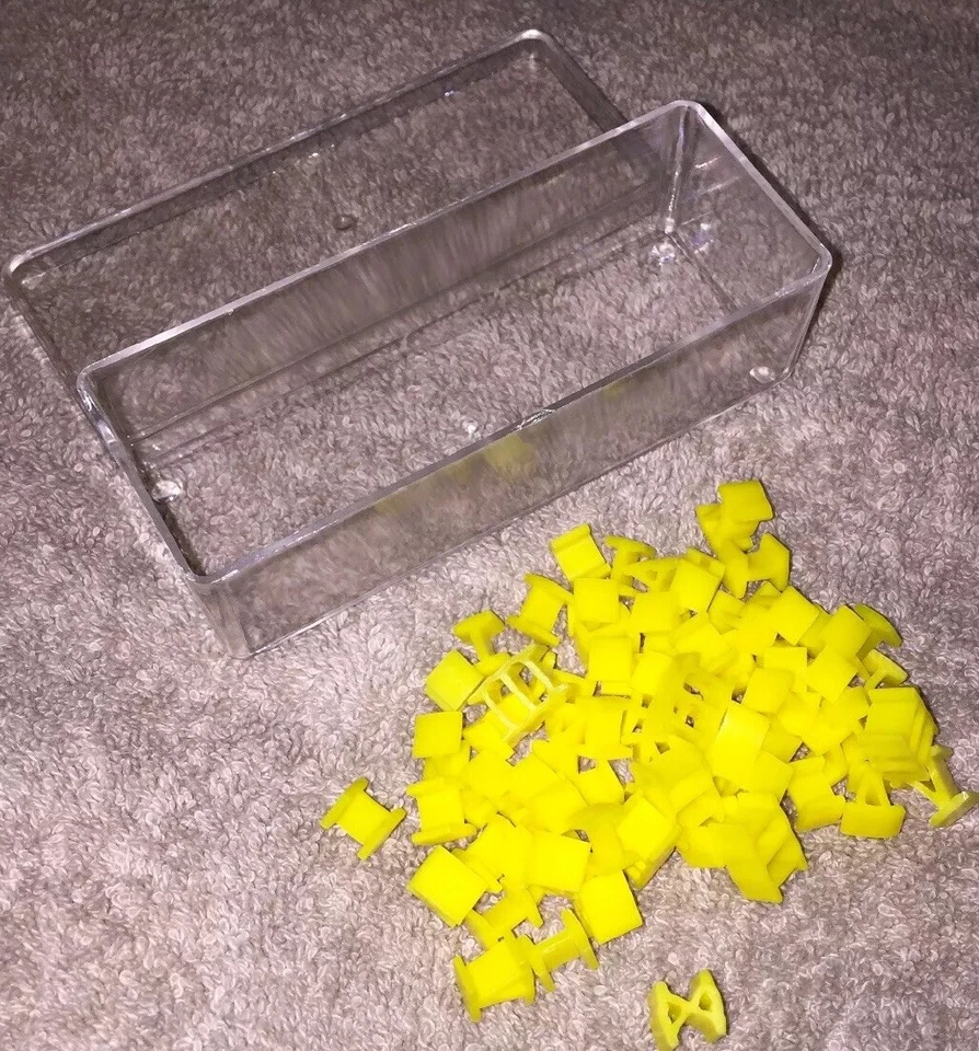 1980 RISK Board Game Part YELLOW ARMY Roman Numeral Lot Mover Replacement Pieces - Image 2 of 3
