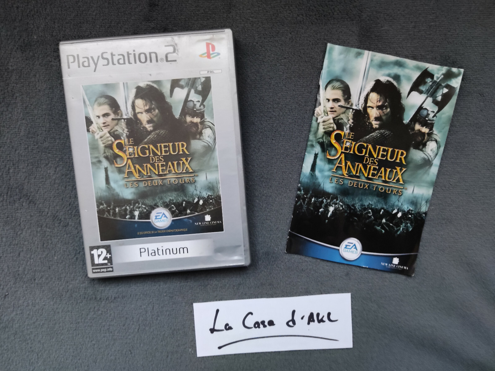 Le Seigneur des Anneaux Les Deux Tours complet sur Playstation 2 - PS2 FR TTBE