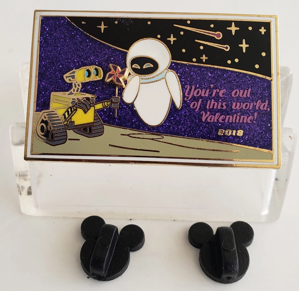 DISNEY/PIXAR ~WALL-E & EVE ❤VALENTINES DAY ❤ 2018 DISNEYLAND LE PIN-FREE SHPG - Image 4 of 4