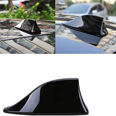 Antena Aleta Tiburón Universal Para Coche, SUV O Camión – Señal FM/AM Con Instalación Adhesiva Y Diseño Aerodinámico En Negro