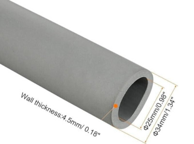Schaumstoffschlauch für Griff Griff Rohr Isolierung 25 mm ID - 34 mm OD 260 mm GRAU NEU UK
