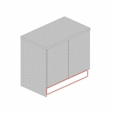 Kitchen unit cabinet plinth & kickboard gloss & matt white black cream oak beech