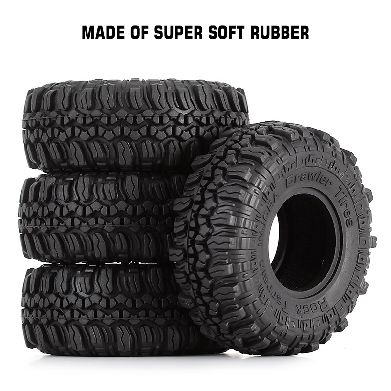 INJORA RC Crawler Reifen 63mm - Für TRX4M SCX24 1/18 1/24