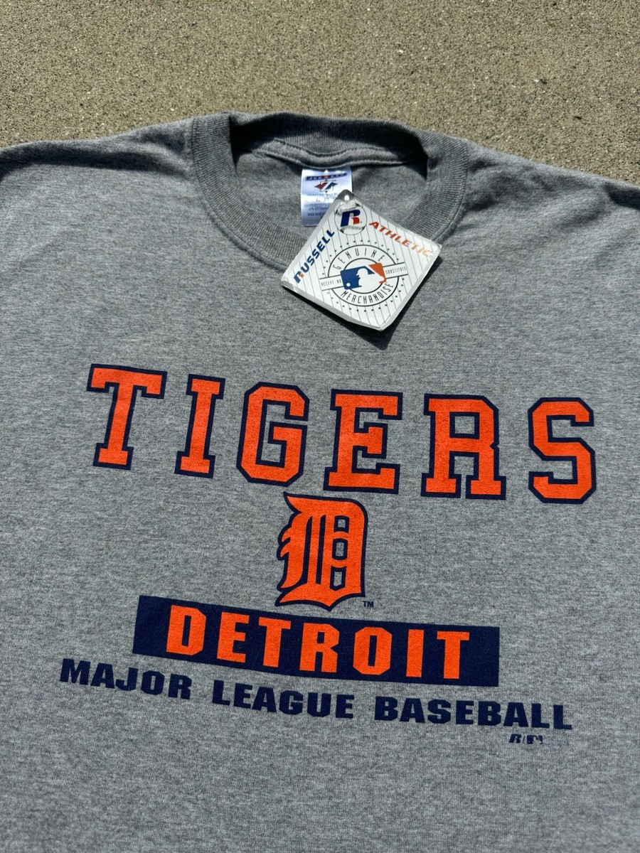 Vintage 00s Detroit Tigers Russell Athletic Long Sleeve T-Shirt 