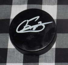 Olivier Rodrique Signed Hockey Puck Edmonton Oilers