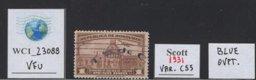 WC1_23088.HONDURAS. Rare variety of 1931 air stamp. Sc. C55. Used - Afbeelding 1 van 1