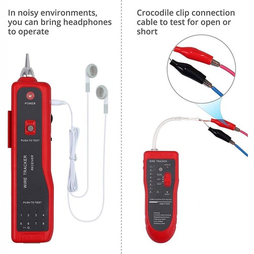 Wire Tracker RJ11 RJ45 Cable Tester Line Finder Ethernet LAN Network Cable Toner - Picture 3 of 13