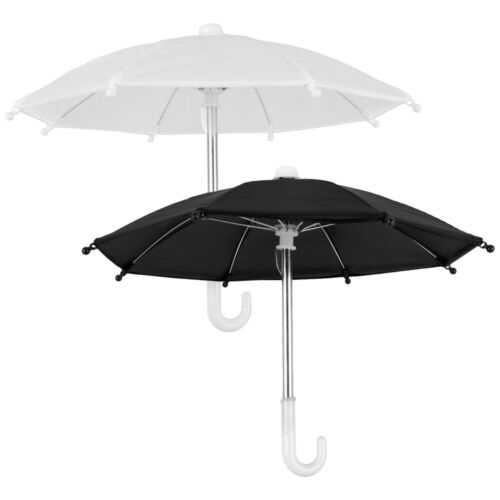 2pcs Doll Umbrella Doll House Umbrella Ornaments Mini Umbrella Mini House