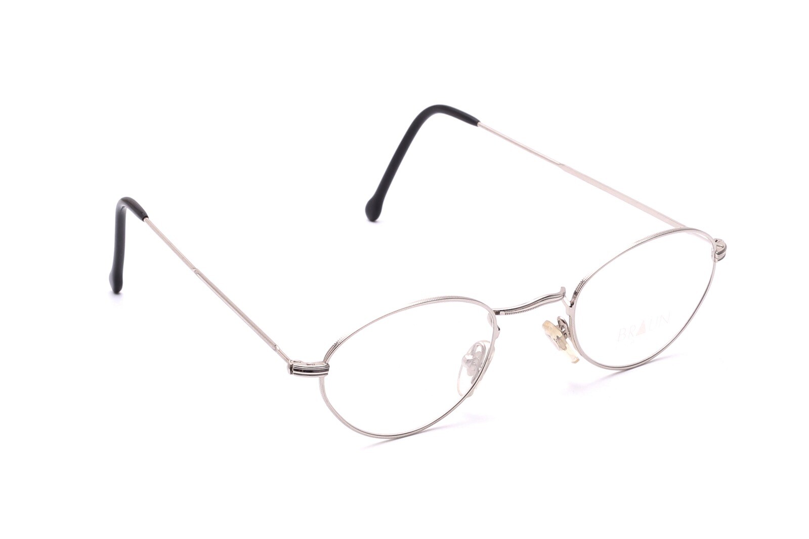 Braun Classics Brille Oval Fassung Silber Унисекс 46-20 мм Halbrand BC9