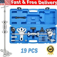 19PCS Slide Hammer Puller Tool Set 9 Way Axle Bearing  Dent Hub Gear Remover Kit