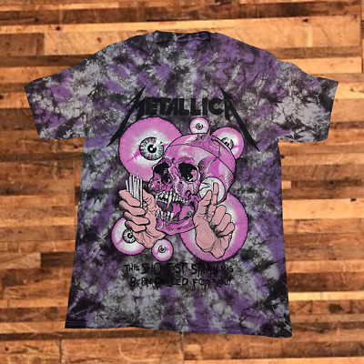 metallica boris tie dye t shirt