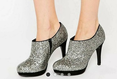 new look silver sparkly shoes