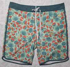 William Murray Board Shorts Men's 34 Watermelon Margarita AOP Golf Swim Drink