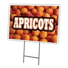 Apricots Yard Sign & Stake outdoor plastic coroplast window