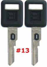 2 NEW GM Single Sided VATS Ignition Key #13 UNCUT V.A.T.S B62-P13